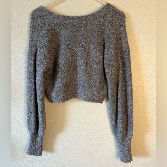 Wild fable cropped grey sweater - Picture 3 of 3